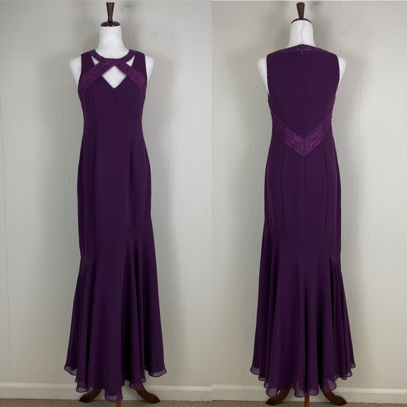 Azazie Purple Maxi Dress - Picture 2 of 11